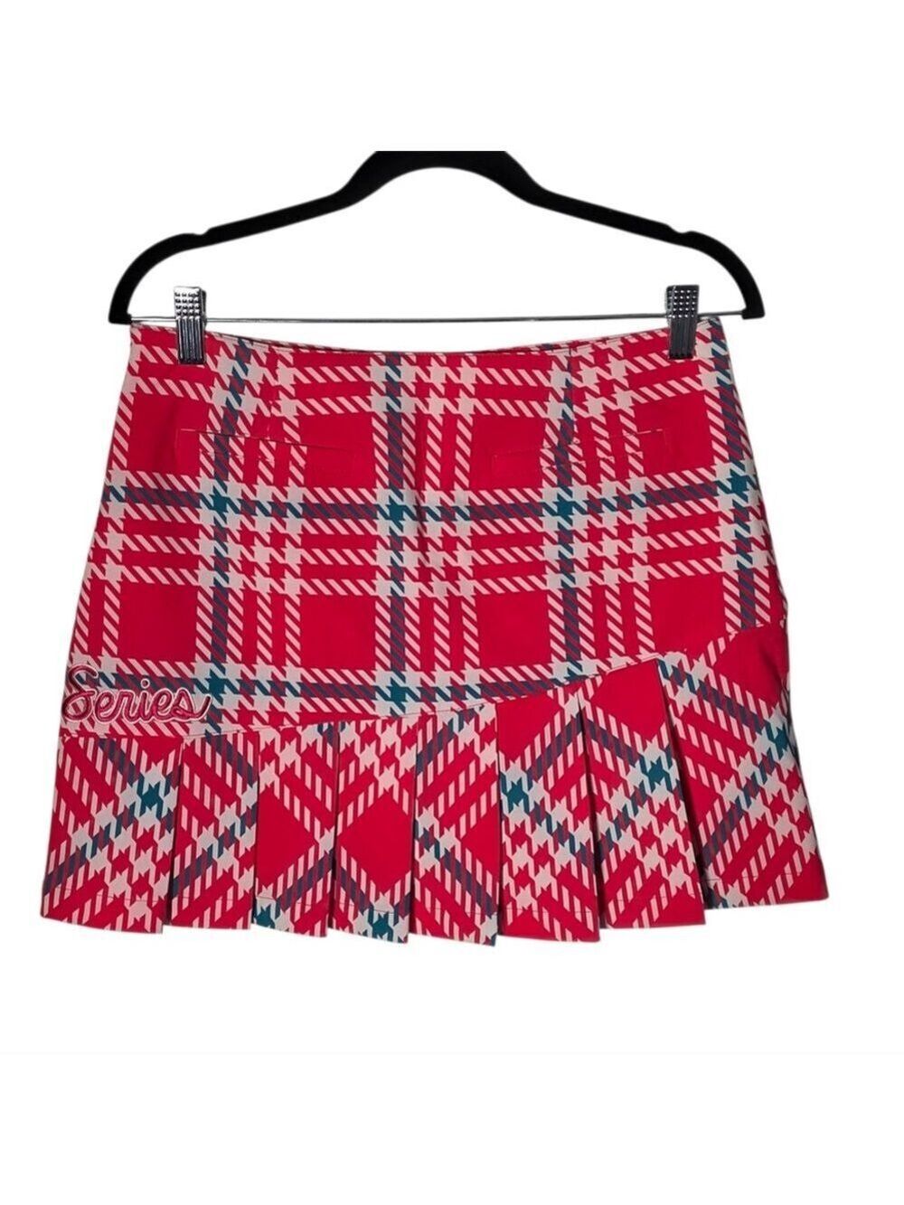 LPGA Pink Houndstooth Water-Repellent Golf Skort Size XS NWT